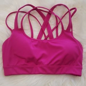 Victoria Sport Medium Support Fuscia Sports Bra